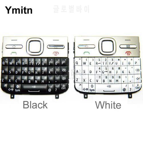 White/Black 100% Original New Housing Cover Keypads Keyboards English&Russian&Arabic For Nokia e5 e500 e5-00