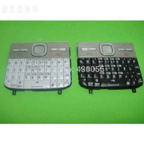 White/Black New Ymitn Housing Cover Case Keypads Keyboards Buttons For Nokia e5 e500 e5-00 , Free Shipping