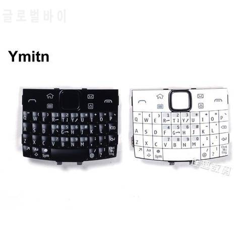 Black/White 100% New Ymitn Housing Cover Keypads Keyboards English & Russian & Arabic For Nokia e6 e600 e6-00