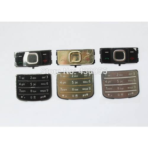 Black/Silvery/Gold New Housing Home Main Function Keypads Cover Case For Nokia 6700c 6700 , Free Shipping