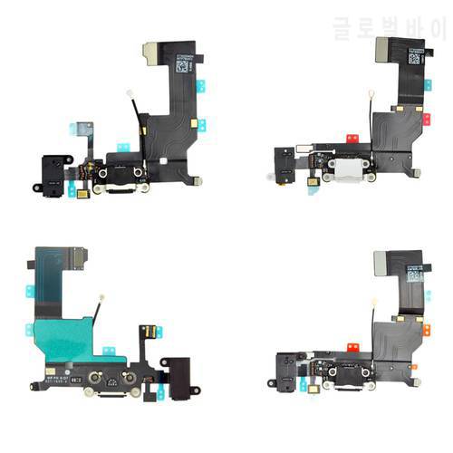 USB Charging Charger Port Dock Plug Connector With Microphone Mic Flex Cable Replacement Part For iPhone 4 4S 5 5S 6 6S 4.7