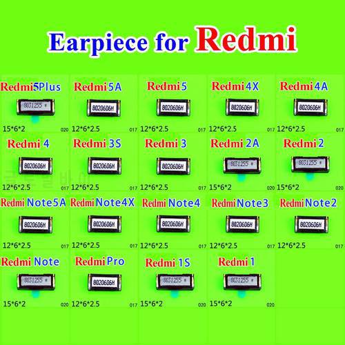 Best price for 2pcs Sound Top Earpiece Speaker For Xiaomi Redmi 1 2 3 4 5 5 Plus 5A 4X 4A 3S 2A Redmi Note pro 1s Repair Parts
