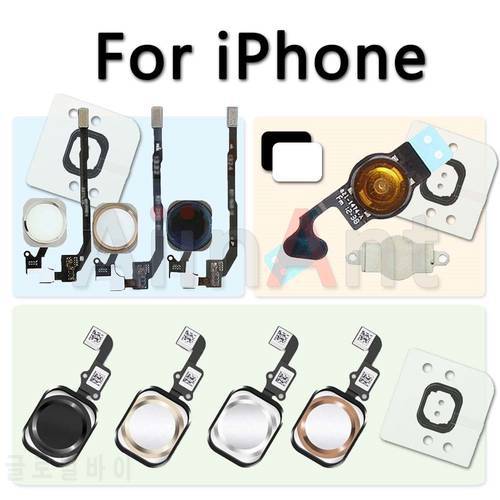 Original Return Back Full Function Home Button Flex For iPhone 6 6s 7 8 Plus 5s SE Home Extend Connector Flex Cable No Touch ID