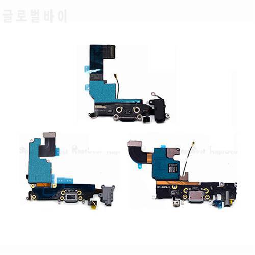 USB Dock Connector Charging Port Flex Cable For iPhone 8 7 6 6S Plus Charger Plug Headphone Audio Jack Wih Microphone Flex Cable