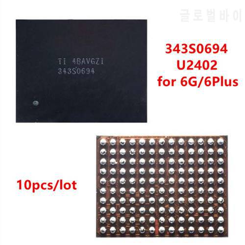 AliSunny 10pcs U2402 Screen Controller ic Reball for iPhone 6 & 6Plus 6G Black Meson Touch ic 343S0694 chip Control