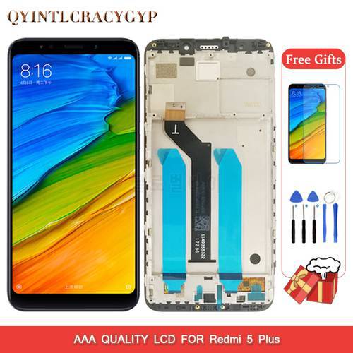 Original LCD For Xiaomi Redmi 5 Plus LCD Display Digitizer Touch Screen Frame For Redmi 5 Plus Global Version LCD Screen