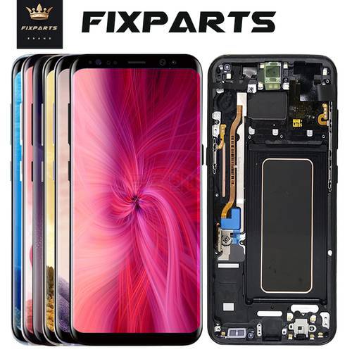 S8 LCD Screen For Samsung S8 S8 Plus G950 G955 Lcd Display Touch Screen Digitizer Assembly Phone With Frame