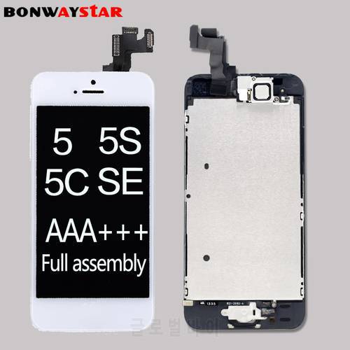 part original Full assembly LCD Screen for iPhone5/5C/5S/SE LCD Display Touch Screen Digitizer full Replacement home butt Camera