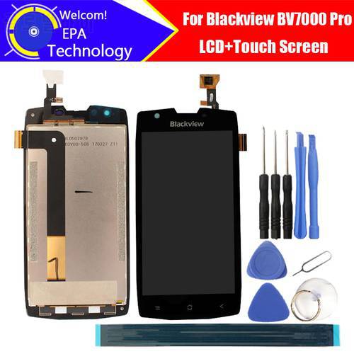 5.0&39&39 Blackview BV7000 Pro LCD Display+Touch Screen 100% Original Tested Digitizer Glass Panel Replacement For BV7000 Pro+gifts