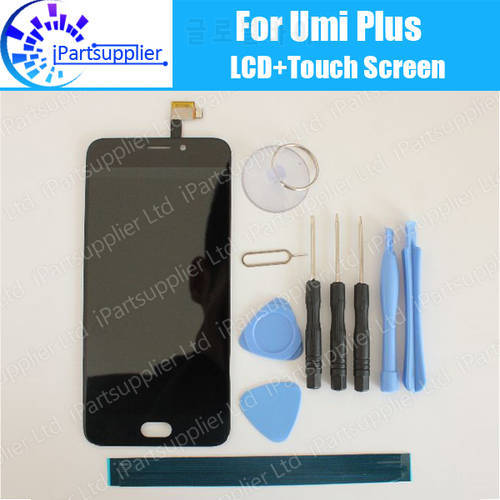Umi Plus LCD Display with Touch Screen Assembly 100% Original LCD Digitizer Glass Panel Replacement For Umi Plus Phone+Gifts