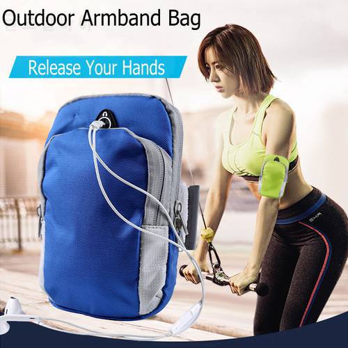 Armband for Samsung Galaxy S21 S22 S10 S9 Outdoor Bag For iPhone Sport Gym Universal Double Zipped Multifunction Key Holder