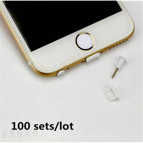 100 sets/lot Mini 3.5mm Audio Port Headphone Charger USB Anti Dust Plug For iPhone Samsung Earphone Jack Micro Type c