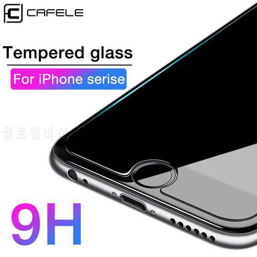 CAFELE HD Clear Tempered Glass For iPhone X 10 5 5s SE 6 6s 7 8 Plus Screen Protector 2.5D Protective Glass Film for iPhone 6 s