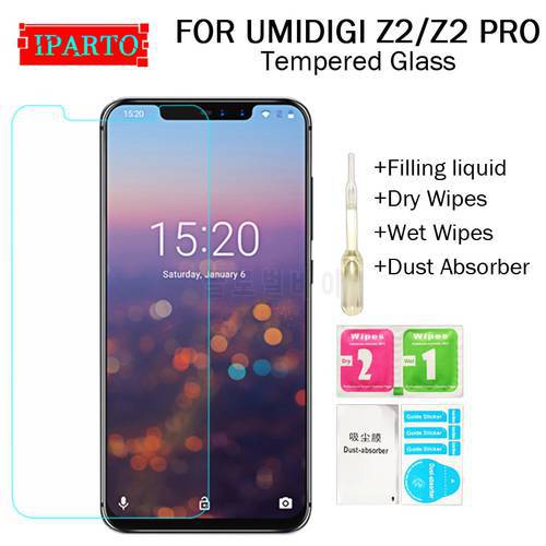UMIDIGI Z2 Tempered Glass 100% Good Quality Premium 9H Screen Protector Film Accessories for UMIDIGI Z2 PRO(Not 100% Covered)