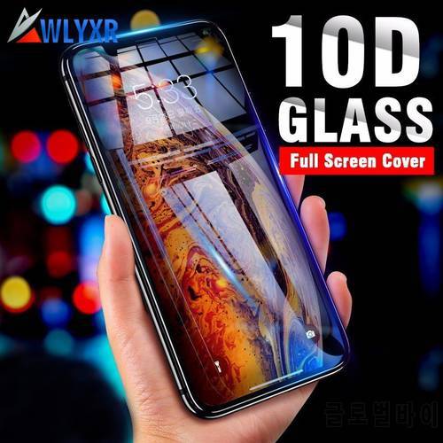 10D Curved Edge Protective Glass on the For iPhone 6s Plus X Xs Max XR Tempered Screen Protector Glass For iPhone 7 8 Plus