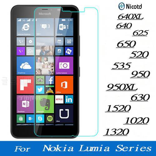 Screen Tempered Glass For Microsoft Lumia Nokia 640 640XL 950 950XL 650 520 535 630 1520 1020 1320 625 Premium Protector Film