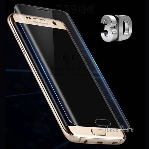 3D Curved Round Edge Toughed Full Cover Film For Samsung Galaxy S7 edge S6 Edge S8 Plus Screen Protector ( Not Tempered Glass )