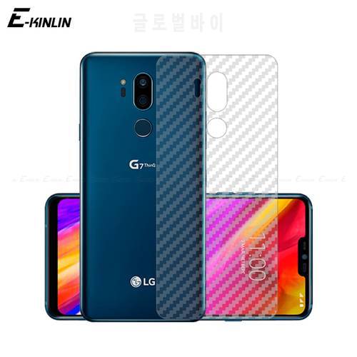 5pcs Back Cover Screen Protector For LG G8X ThinQ G6 V50S V50 5G V20 V30 V30S V40 Plus Carbon Fiber Sticker Film No Glass