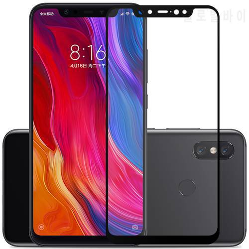 MUCHI 2 Packs Full Tempered Glass For Xiaomi Redmi Note 7 Pro Explosion-Proof Screen Protector Film For Xiaomi Redmi Note 6 Pro