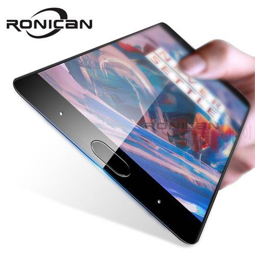 RONICAN Premium Tempered Glass For Oneplus 3T A3003 Full Screen Protector OnePlus 3 5 Oleophobic Coating 1+ Toughened Protective