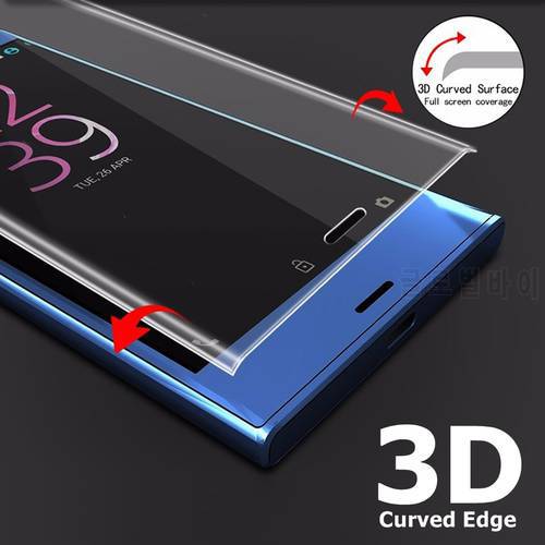 3D Curved Full Screen Protector Cover For Sony Xperia XZ1 XZ2 Compact Tempered Glass XA1 Plus XA XA2 Ultra XZs XZ Premium Film