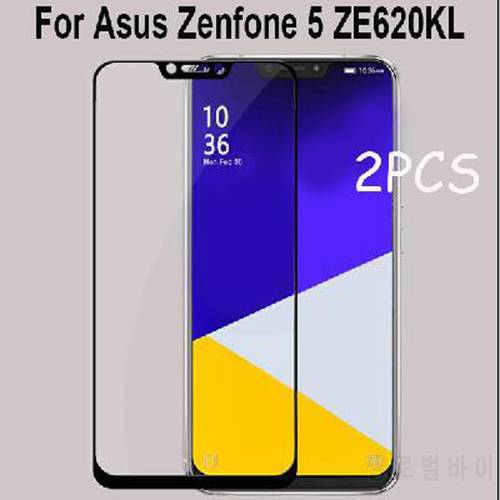 2pcs ZE620KL Full Tempered Glass For Asus Zenfone 5 ZE620KL Full Coverage Screen Protector Protective Film For Asus ZE620KL