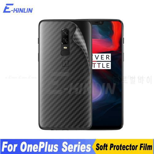 5pcs Carbon Fiber Back Cover Screen Protector For One Plus OnePlus 10 9RT 9 9R 8 8T 7T 7 Pro 5G 6 Sticker Film No Glass