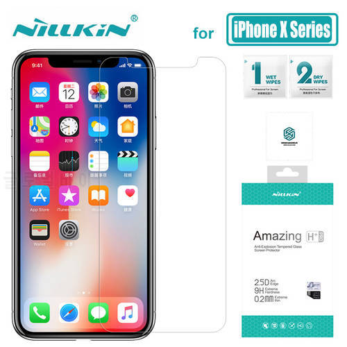 Nillkin for iPhone 14 13 12 Mini 11 Pro Max XS Max XR X Glass H+ Pro Tempered Glass Screen Protector For iPhone 7 8 Plus SE 2020