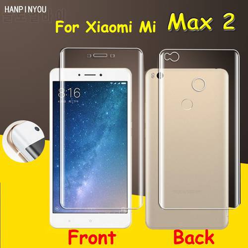 Front / Back Full Coverage Clear Soft TPU Film Screen Protector For Xiaomi Mi Max 2 6.44