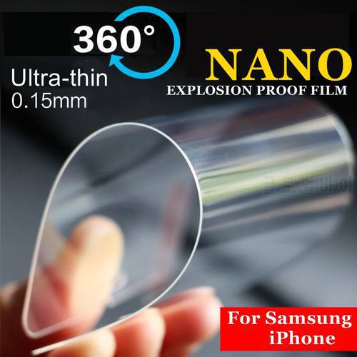 NEW Nano Screen Protector Front Film For iPhone 7 6 6s Plus 5 5s 4 4s Samsung S6 S5 S4 Note 5 4 3 Better Than Tempered Glass