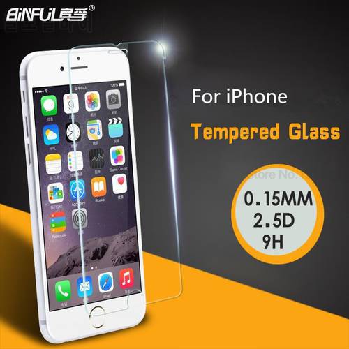 Ultra Thin 0.15mm 9H 2.5D Tempered Glass Protective Film For iPhone 11 Pro XS Max X XR 5 6 7 8 6s Plus 5s 6Plus Screen Protector