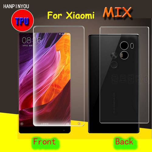 Front / Back Full Coverage Clear Soft TPU Film Screen Protector For Xiaomi Mi MIX 2 2S 3 Cover Curved Parts (Not Tempered Glass)