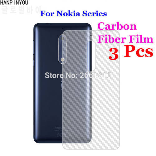 3 Pcs/Lot For Nokia 3 5 6 5.1 6.1 7.1 8.1 7 Plus 8 Sirocco X5 X6 X7 3D Non-slip Clear Carbon Fiber Back Film Protective Sticker