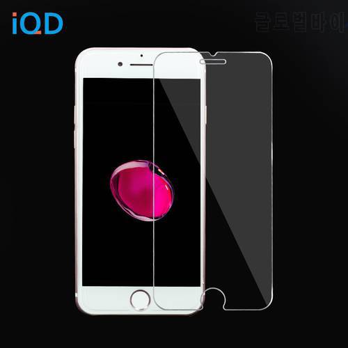 IQD glass film for iPhone X 8 7 6s 6 plus se 5s 5c 5 4s 4 Glass Screen Protector Anti-Fingerprint 9H Hardness Clear Tempered
