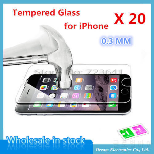 20pcs Ultra Thin Tempered Glass For iPhone 14 13 12 11 Pro Max mini X XS XR 6 7 8 Plus SE2020 Anti-shatter Screen Protector Film