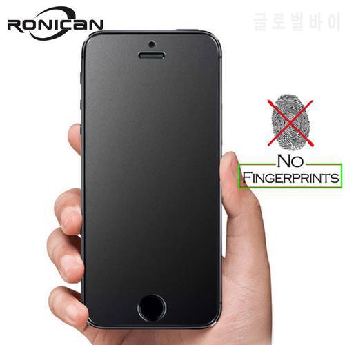RONICAN frosted matte glass For iphone SE tempered glass 9h hardness Iphone 6 7 explosion-proof protective glass For iphone 5s 4