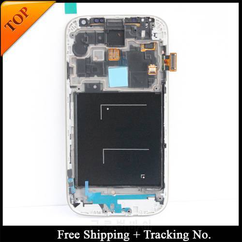 100% tested Super AMOLED For Samsung S4 I9505 LCD Display For Samsung S4 i9500 LCD Screen Touch Digitizer Assembly with frame