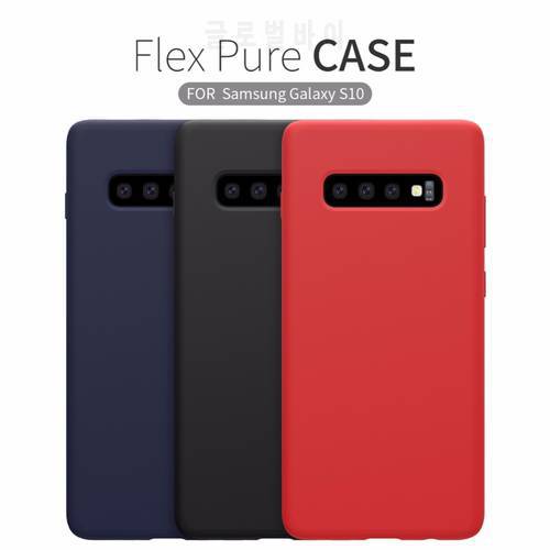 NILLKIN Liquid Silicone Case For Samsung Galaxy S10 /S10 Plus pro Anti-fingerprint soft Back cover soft case Luxury package