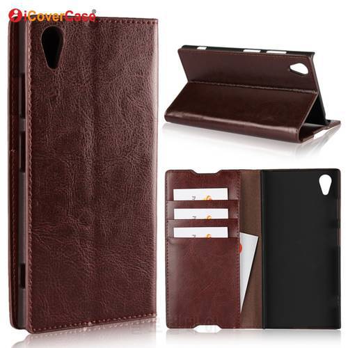 Luxury Real Genuine Leather Wallet Case For Sony Xperia XA1 Ultra Plus Flip Cover Card slot Stand Protect Case for Xperia XA1