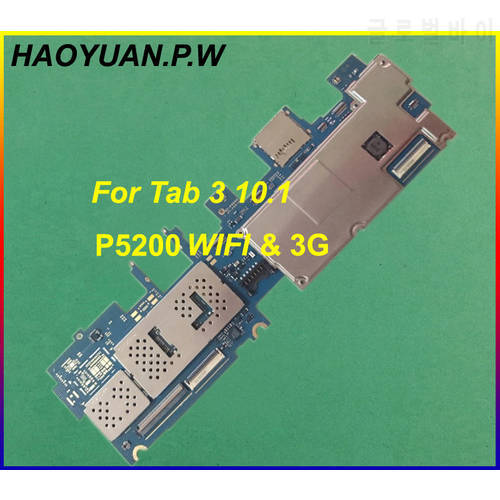 multilingual Tested Work Unlocked Mainboard Motherboard Circuits Electronic Panel For Samsung Galaxy Tab 3 10.1 P5200 Wifi 3G