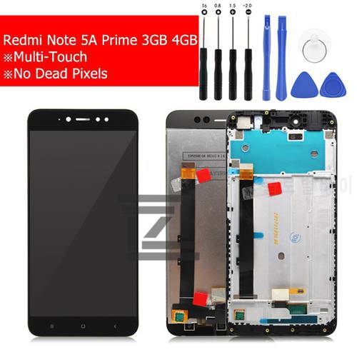 for Xiaomi Redmi Note 5A Prime Pro 3GB LCD Display Touch Screen with Frame Digitizer Assembly Replacement Replace Parts
