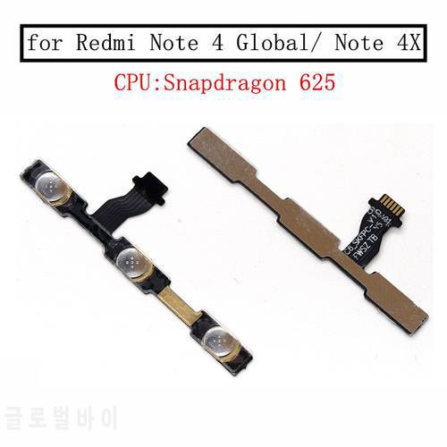 for Xiaomi Redmi Note 4 Global/Note 4X snapdragon 625 Power Volume Side Key Button Flex Cable ON OFF Switch Repair Parts