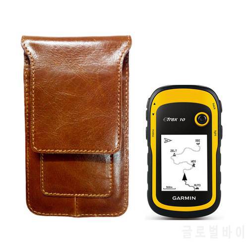 Full-grain Genuine Leather Protect Storage Case Bag Pouch for Garmin Hiking GPS Etrex 10 20 30 10x 20x 30x Accessories