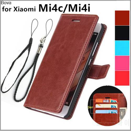 Capa Fundas Xiaomi Mi4C Mi4i card holder cover case for Xiaomi Mi4c Mi 4c 4i leather phone case ultra thin wallet flip cover