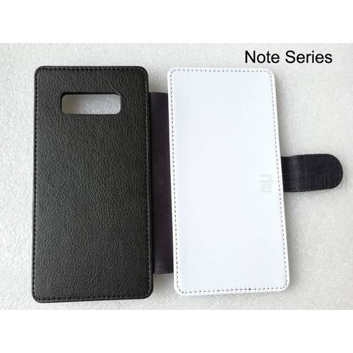 Sublimation phone case for samsung galaxy Note 2 3 4 5 Note 8 9 PU Flip leather case + blank printable polyester cloth 5 pieces