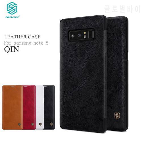 Nillkin Flip Case For Samsung Galaxy Note 8 Qin Series PU Leather Cover sFor Samsung Note 8 Case