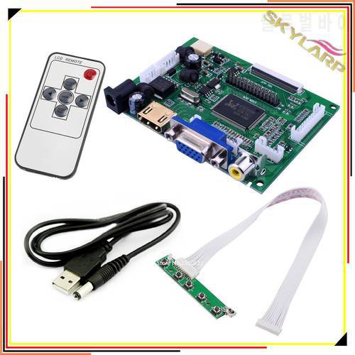 Universal Raspberry Pi AT070TN90 AT070TN92 AT090TN10 AT090TN12 Kit VGA Input HDMI Compatible Driver Board Free Shipping
