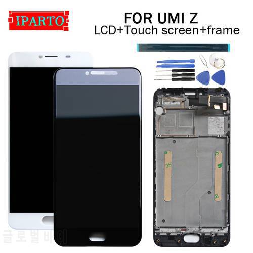 5.5 inch UMI Z LCD Display+Touch Screen Digitizer +Frame Assembly 100% Original New LCD+Touch Digitizer for UMI Z +Tools