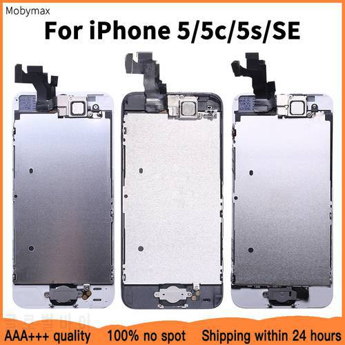 AAA+++ LCD Full Assembly For iPhone 5 5C 5S SE 6 7 8 Plus Touch Glass Display LCD Digitizer Replacement+Front Camera+Ear Speaker