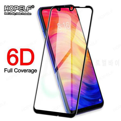 6D Tempered Glass for Xiaomi Redmi Note 7 8 6 Pro 6A 7A Screen Protector for Xiaomi Mi 9T 9 Safety Glass on Redmi Note 8 Pro 7 6